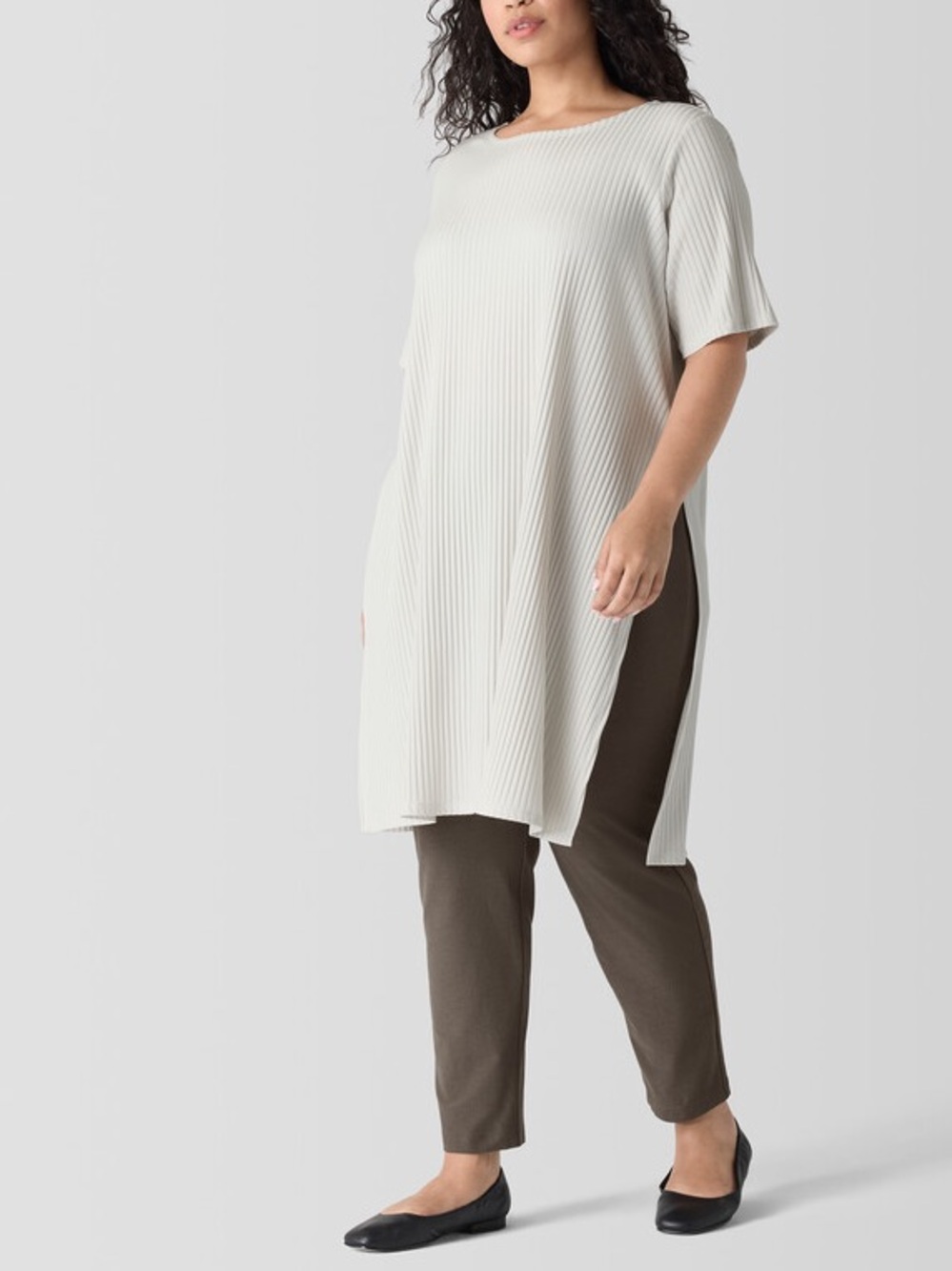 Eileen Fisher Slim Ankle Pant in Wren